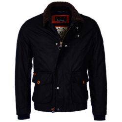 Barbour Column Wax Jacket, Navy